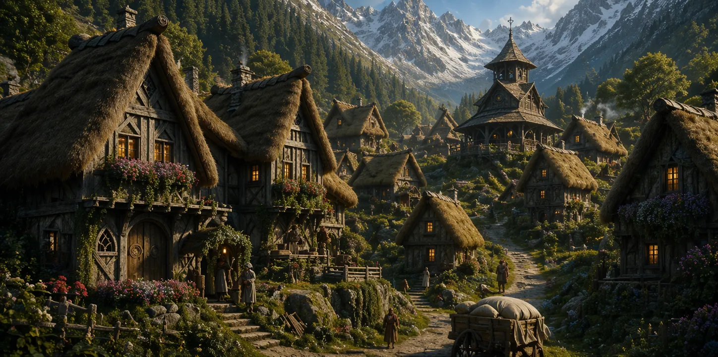 Das Dorf Abketh in Tawinn