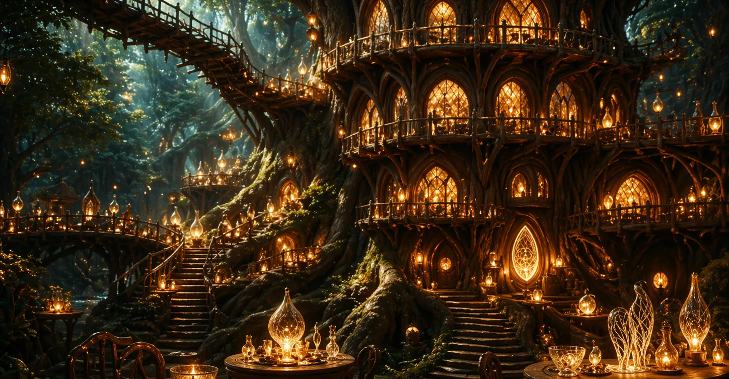 Ein Wohnbaum der Elfen aus dem Glorreichen Tal